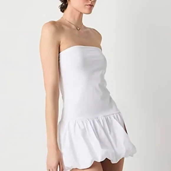 Arizona Jean Company White Strapless Mini Dress - Picture 2 of 3